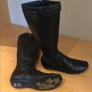 Soft Leather, Black, Born Boots - size 40